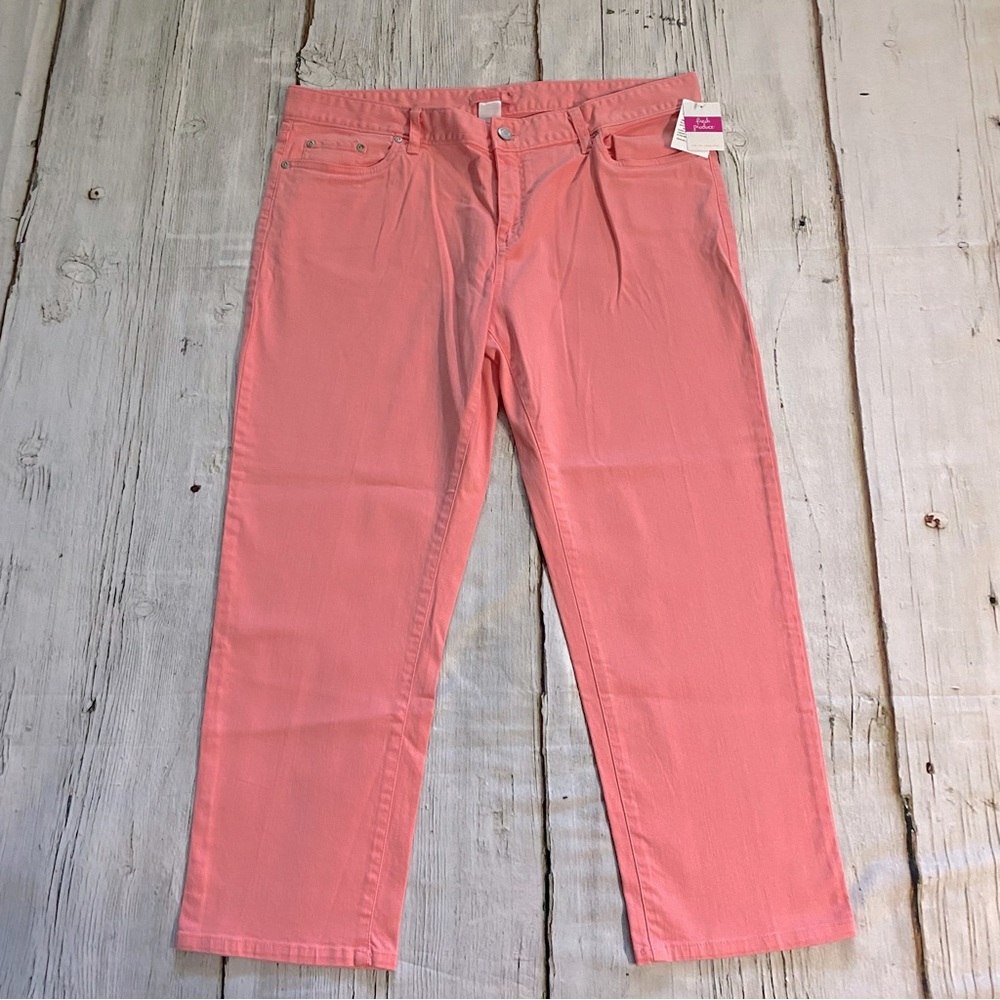 Fresh Produce Peach Capri Jeans NEW With Tags